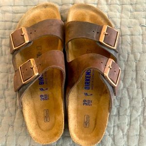 Birkenstock Arizona Oiled Leather Habana 39 Narrow